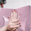 2pcs pu foldable hand rest pad for manicure purple 11