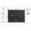 Black chalkboard 120x90 cm wooden frame 2