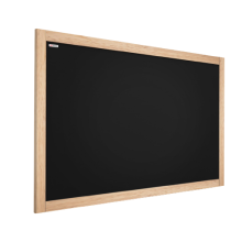 Black chalkboard 120x90 cm natural wooden frame