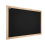 Black chalkboard 120x90 cm natural wooden frame 1