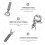 20Pièces Fermoirs Bijoux Acier Inoxydable Argent Lobster Clasp Robuste 9