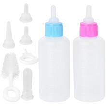 2Sets Huisdierfles Kit Met Borstel Puppy En