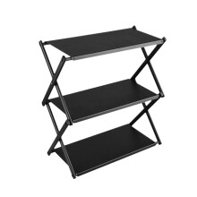 Camping Folding Storage Rack Flower Pot Stand Portable Plant Shelf Organizer Space-Saving Garden For Barbecues