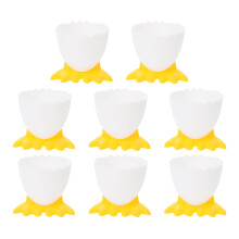 8pcs cartoon egg cups for stable boiled egg breakfast holders