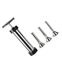 1 set 4 pcs stainless steel sausage stuffer kit manual salami maker