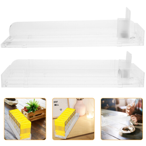 2 pcs automatic dispenser display pusher for retail racks 1