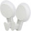 2pcs wall mount adhesive hooks for hanging, all-purpose sticky hooks 8