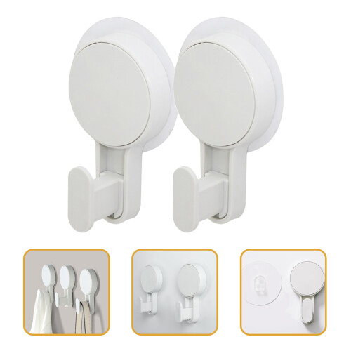 2pcs wall mount adhesive hooks for hanging, all-purpose sticky hooks 2