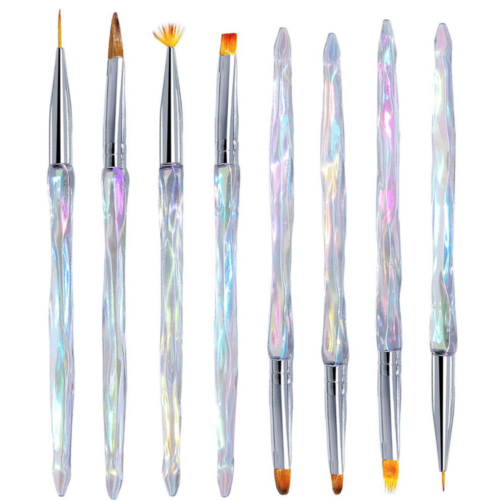 Artibetter 8Pcs Nail Art Pens Dotting And Painting Brushes For Manicure