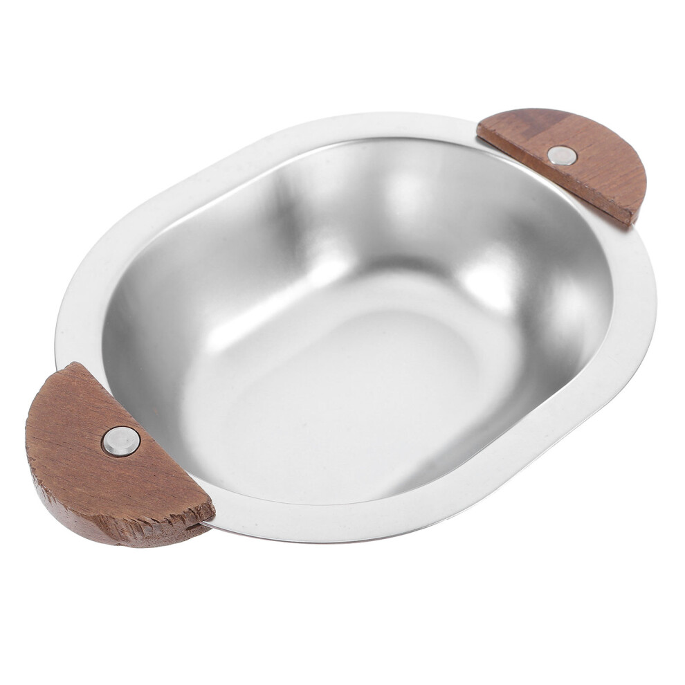 oval stainless steel bowl with wood handle for serving-image-OPC-PKS62YC-NEW