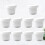 10pcs 100ml plastic ice cream cups with lid white 3