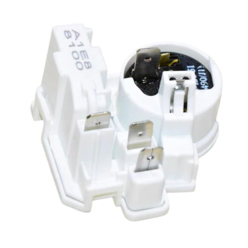 Compressor PTC Starter For Refrigerator And Freezer 3-Pin Relay 8100 Model High-Efficiency Replacement Overload Protector