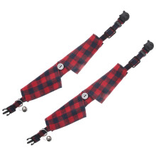 2pcs adjustable small pet collar with bell for cat kitten