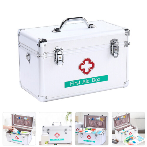 14in large capacity multi-layer medicine box holder 1