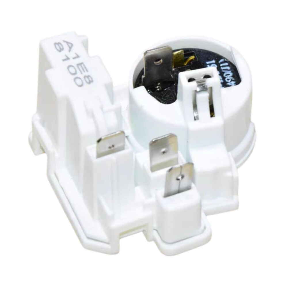 Refrigerator Compressor Ptc Starter Integrated Relay Overload Protector Replacement Part 3-Pin Universal Freezer Repair 9354506968021