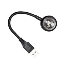 Voice Activated Music Rhythm Ball Lamp USB Car Mounted LED RGB Color Changing Ambient Light For Party Outdoor Use