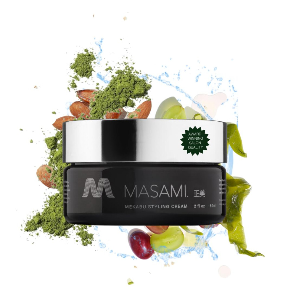 Masami Cream Mekabu Hydrating Styling Travel Size | Sulfate Free | Paraben Free | Phthalate Free | Vegan | Cruelty Free | Salon Quality | Color Safe |