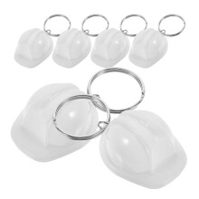 6-teiliges set kleiner -schlüsselanhänger mit band und beutel