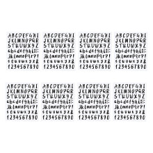8 alphabet diy aufkleber