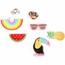 Broche Cartoon Multicolore Alliage Pour Habillage Et Cadeau