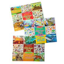 Melissa & Doug Herbruikbare Sticker Pad Bundel - Jungle, Boerderij & Onder Zee