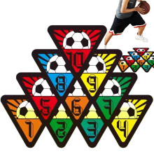 Anti-Slip Basketball Markers Flat Training Dots For Court Drills Premium Rubber For Agility Coaching Sizes 7.09/9.06