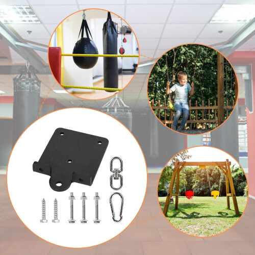 Punching Bag Hanger Wall Mount Rotating Heavy-Duty Bag Hook Multi-Functional Gym Swing 2