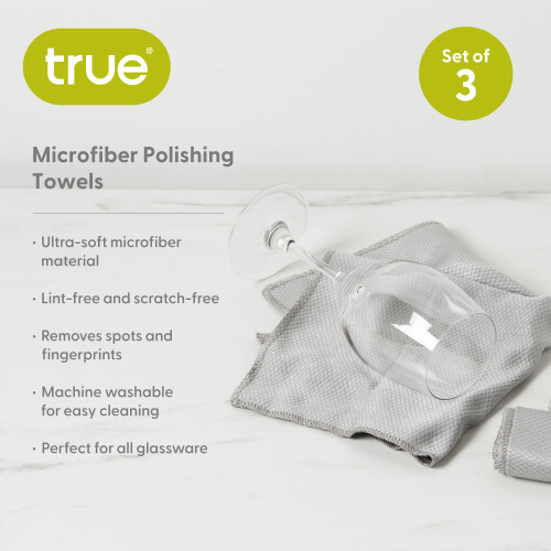 Set van 3 microvezelpolijstdoeken van True 1
