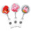 3pcs retractable badge holder for nurses and workers id card buckle 9
