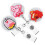 3pcs retractable badge holder for nurses and workers id card buckle 8