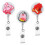 3pcs retractable badge holder for nurses and workers id card buckle 7