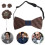 bow tie kerchief cufflink corsage set men's 4