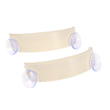 2pcs plastic hanging garbage bag holder with strong suction, beige