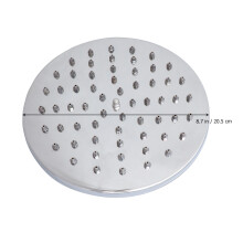 round 8 inch stainless steel rainfall shower head with 65 copper nails