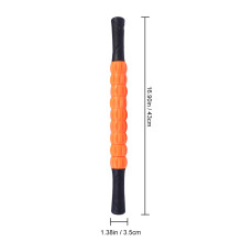plastic massage roller stick for yoga and fitness use