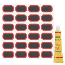 1 set mountainbike reparatieplaatjes voor wegfiets bandenreparatie
