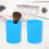 2Pcs Round Plastic Tabletop Pen And Makeup Brush Holder 11