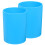 2Pcs Round Plastic Tabletop Pen And Makeup Brush Holder 10