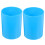 2Pcs Round Plastic Tabletop Pen And Makeup Brush Holder 5
