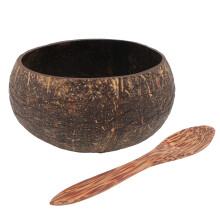 1Set Shell Bowl with Spoon Brown Kitchen and Home Use