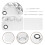 3 Sets Kosmetik-Makeup-Paletten mit Mischspachteln Silber 6