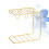 Golden Cup Storage Rack Stand Coffee Basket Holder Plating 9