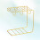 Golden Cup Storage Rack Stand Coffee Basket Holder Plating 7
