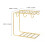 Golden Cup Storage Rack Stand Coffee Basket Holder Plating 3