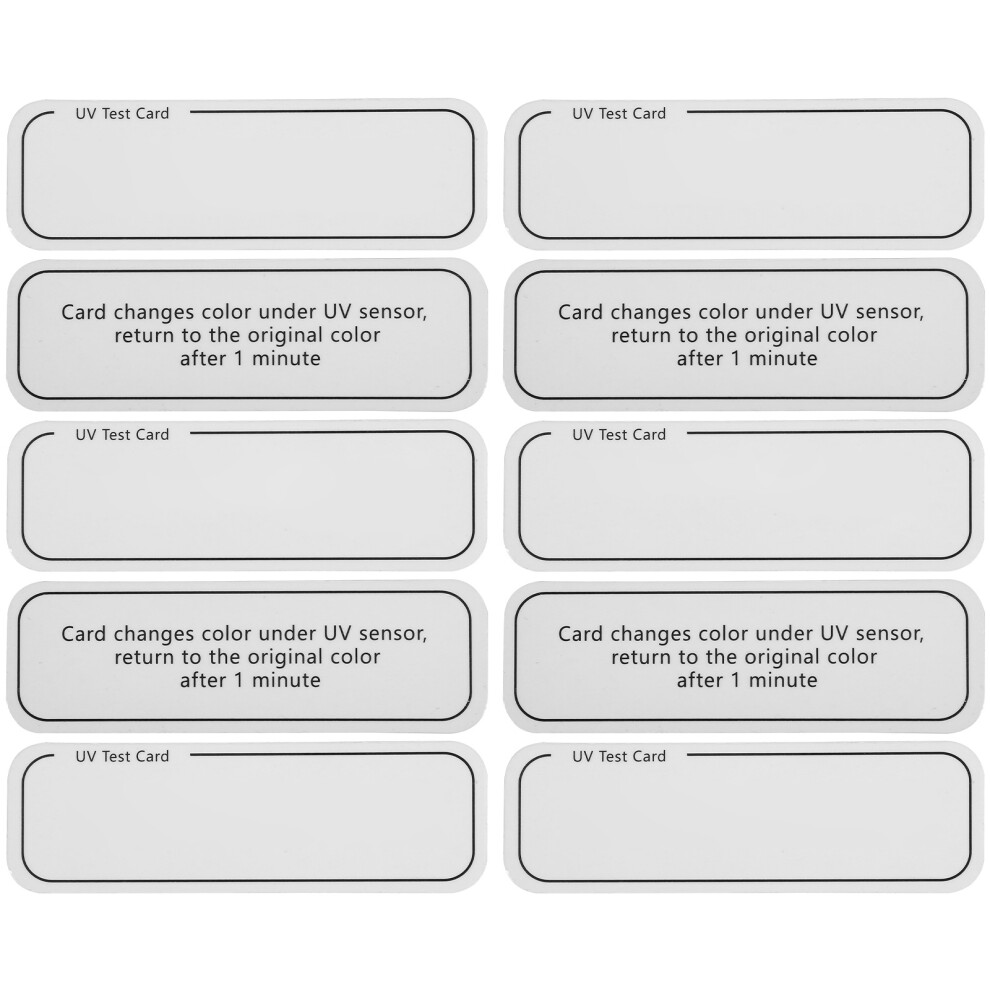 Artibetter 10Pcs Uv Testing Cards For Skin Care Protection