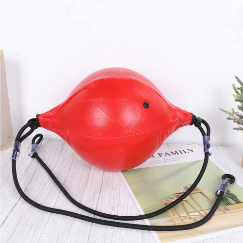 red boxing ball for punching agility training with pull cord 2