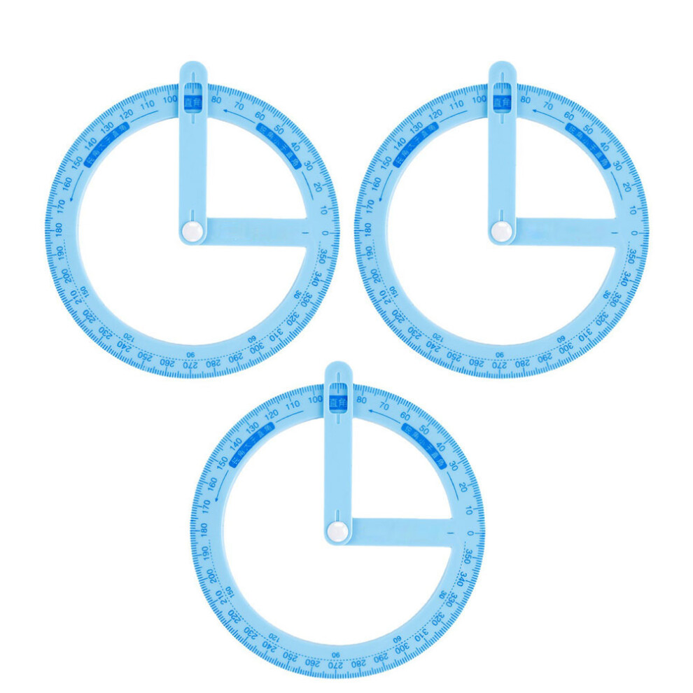 3pcs plastic protractor for school teaching and student use-image-OPC-PKS6M7B-NEW