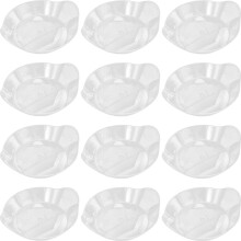 50 stuks ronde kunststof dessertbakjes voor cakepresentatie