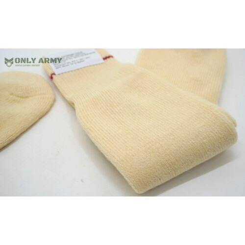 British Army 90% Wool Arctic Winter Socks Ecru 1