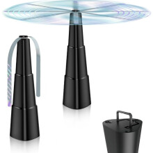 Fly Fans for Tables 2 Pack Battery Operated Fly Repellent Fans Extendable Portable Table Fans for Picnic Camping Black